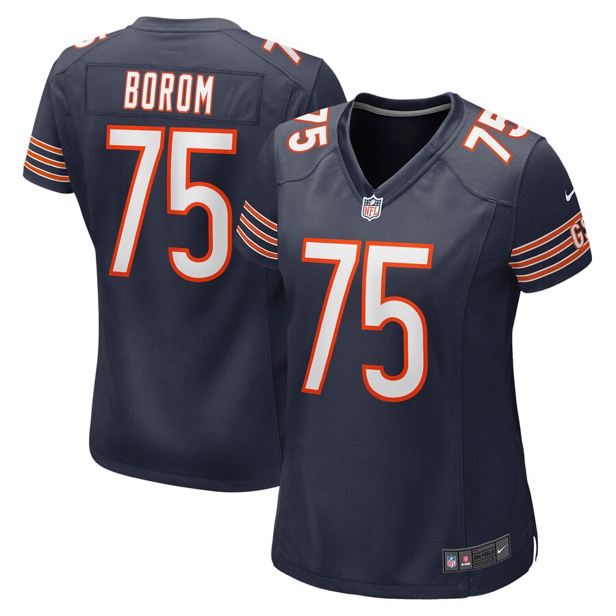 Women's Chicago Bears Larry Borom Nike Navy Game Jersey - Puhuasuan