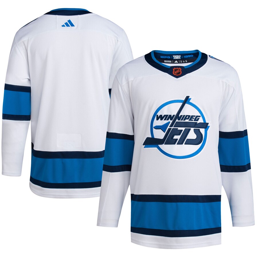 Men's Winnipeg Jets adidas White Reverse Retro 2.0 Authentic Blank Jersey - Puhuasuan