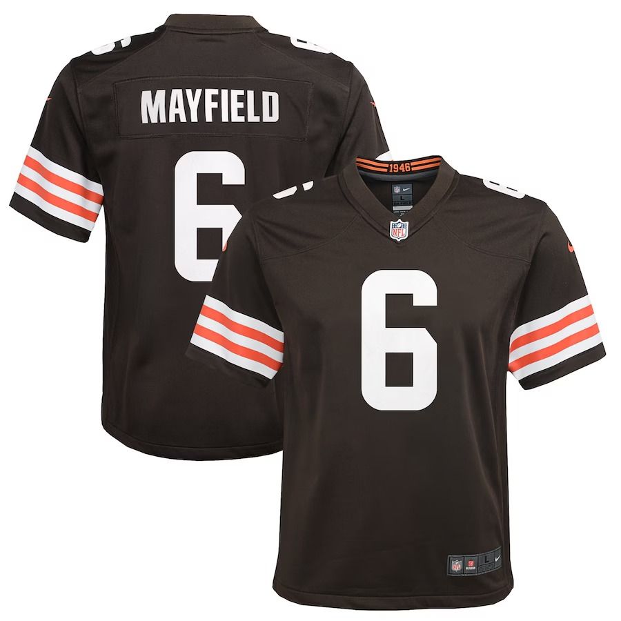 Youth Cleveland Browns Baker Mayfield Nike Brown Game Player Jersey - Puhuasuan