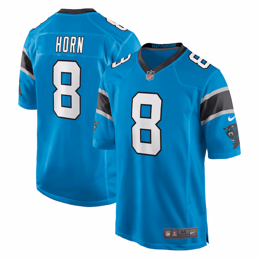 Men's Carolina Panthers Jaycee Horn Nike Blue Game Jersey - Puhuasuan