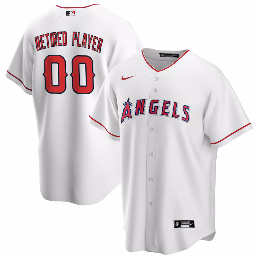 Men's Los Angeles Angels Nike White Home Pick-A-Player Retired Roster Replica Jersey - Puhuasuan