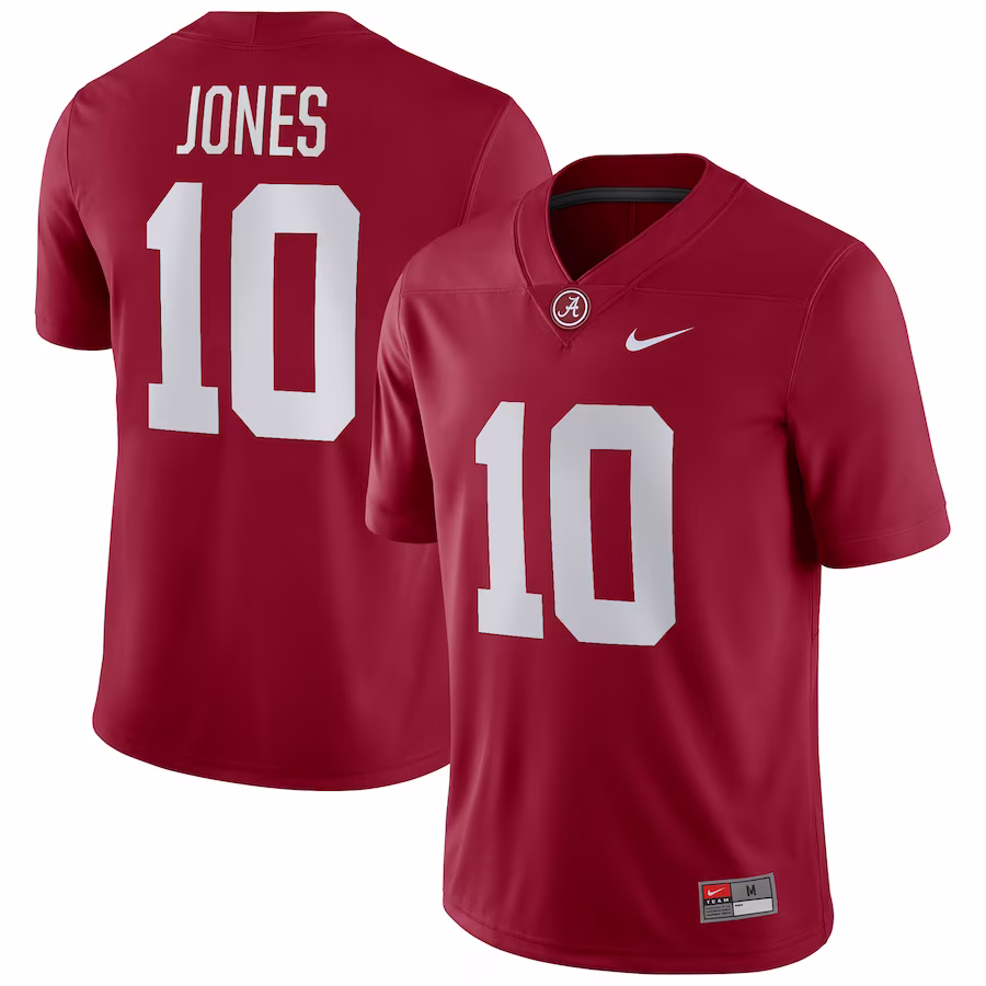 Mac Jones Alabama Crimson Tide Nike Player Game Jersey - Crimson - Puhuasuan
