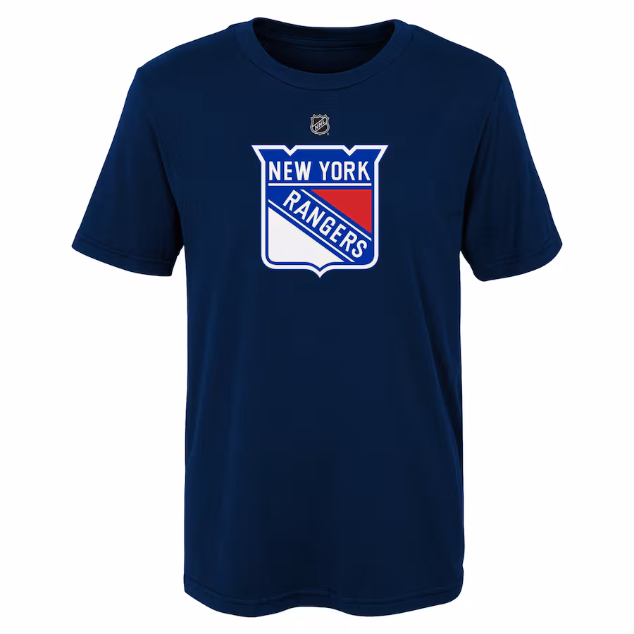 Youth New York Rangers Navy Primary Logo T-Shirt - Puhuasuan
