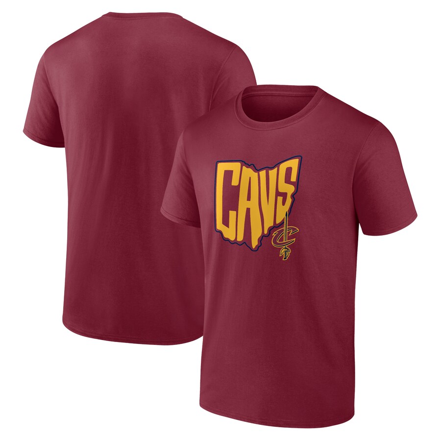 Men's Cleveland Cavaliers Wine Tip-Off T-Shirt - Puhuasuan