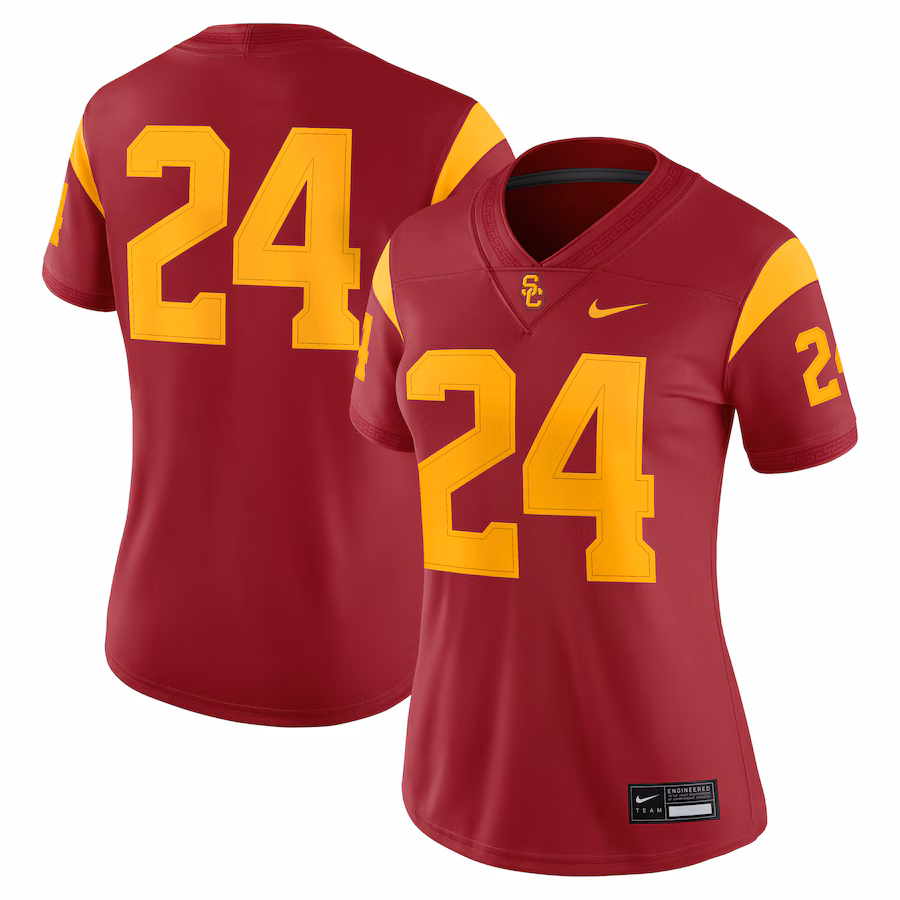 Women's Nike #24 Cardinal USC Trojans Game Jersey - Puhuasuan