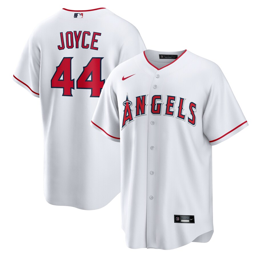 Men's Los Angeles Angels Ben Joyce Nike White Home Replica Jersey - Puhuasuan