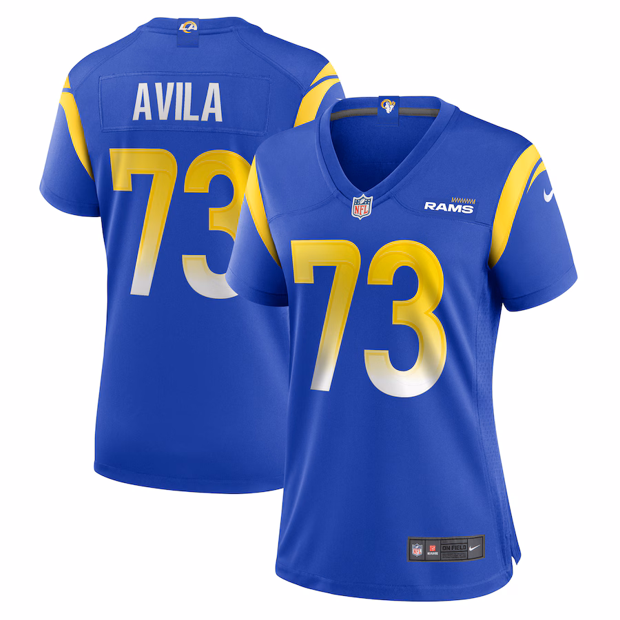 Women's Los Angeles Rams Steve Avila Nike Royal Home Game Jersey - Puhuasuan
