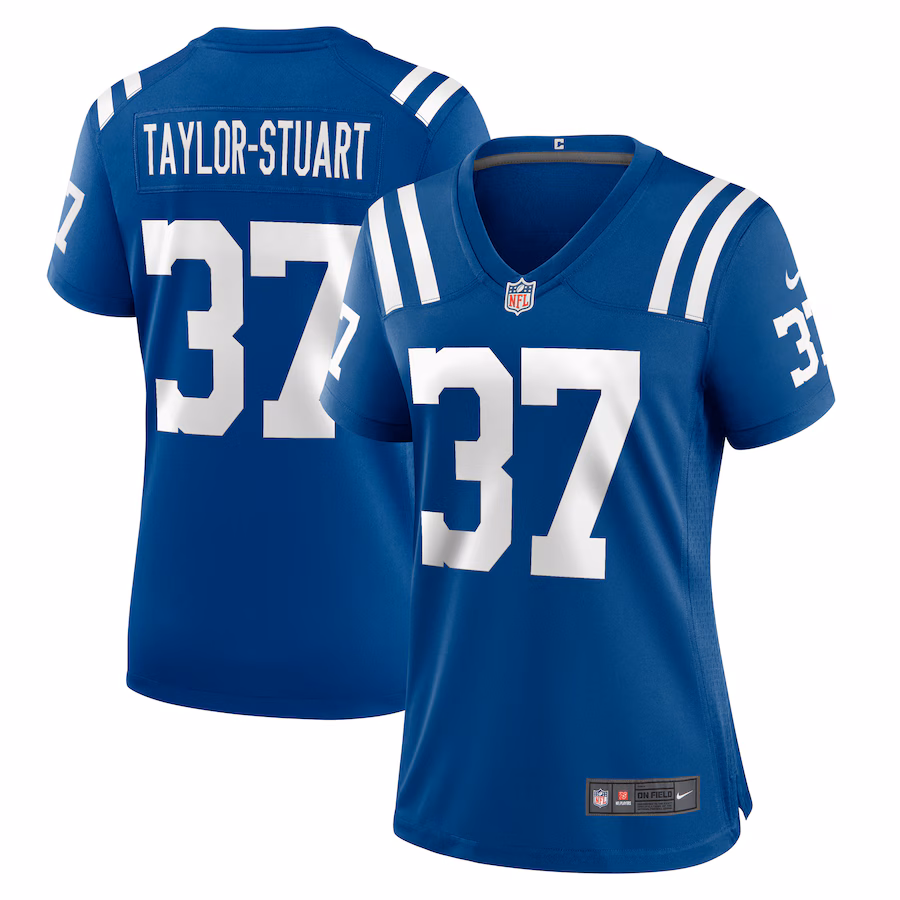 Women's Indianapolis Colts Isaac Taylor-Stuart Nike  Royal Team Game Jersey - Puhuasuan