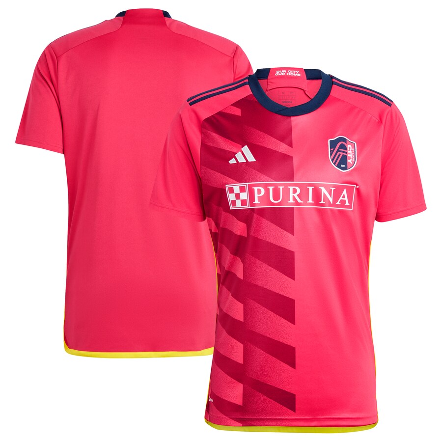 Men's St. Louis City SC adidas Red 2023 CITY Kit Replica Jersey - Puhuasuan