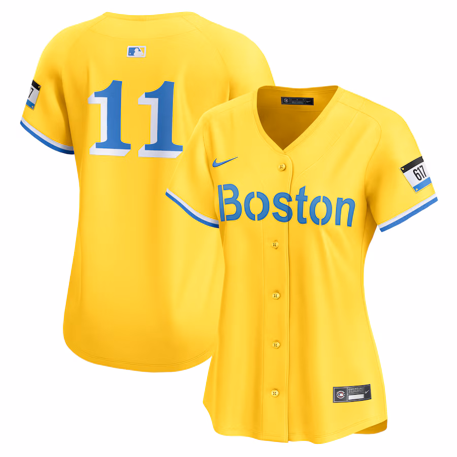 Women's Boston Red Sox Rafael Devers Nike Gold City Connect Limited Player Jersey - Puhuasuan