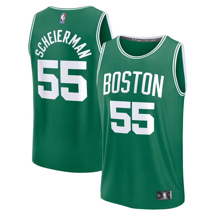 Youth Boston Celtics Baylor Scheierman Fanatics Kelly Green 2024 NBA Draft Fast Break Player Jersey - Icon Edition - Puhuasuan