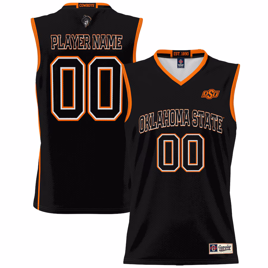 Oklahoma State Cowboys GameDay Greats Men's NIL Pick-A-Player Lightweight Basketball Jersey - Black - Puhuasuan