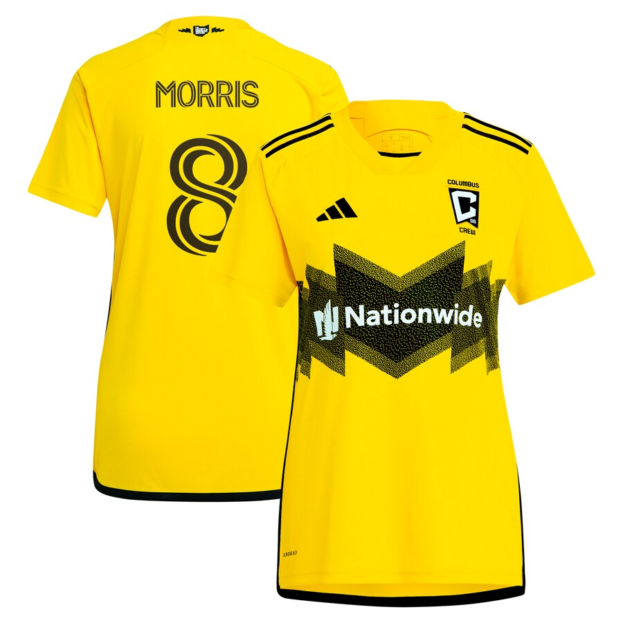 Women's Columbus Crew Aidan Morris adidas Yellow 2024 The Home Kit Replica Player Jersey - Puhuasuan