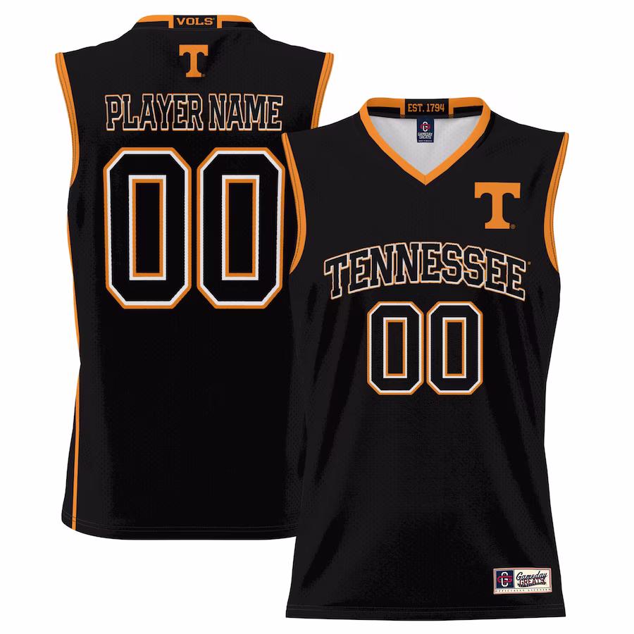 Tennessee Volunteers GameDay Greats Youth NIL Pick-A-Player Lightweight Basketball Jersey - Black - Puhuasuan
