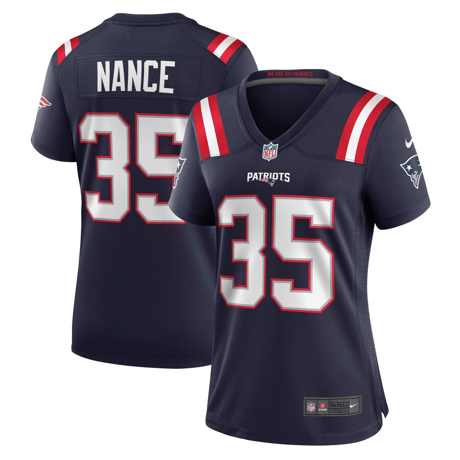 Women's New England Patriots Jim Nance Nike Navy Retired Player Jersey - Puhuasuan