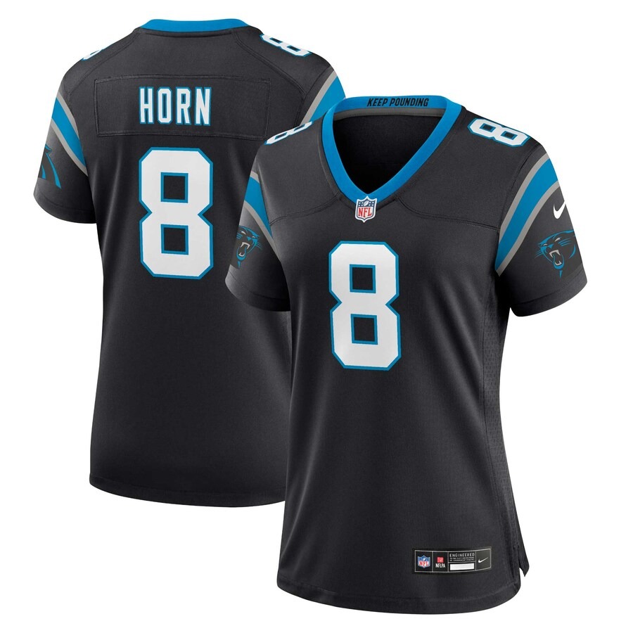 Women's Carolina Panthers Jaycee Horn Nike Black Player Jersey - Puhuasuan