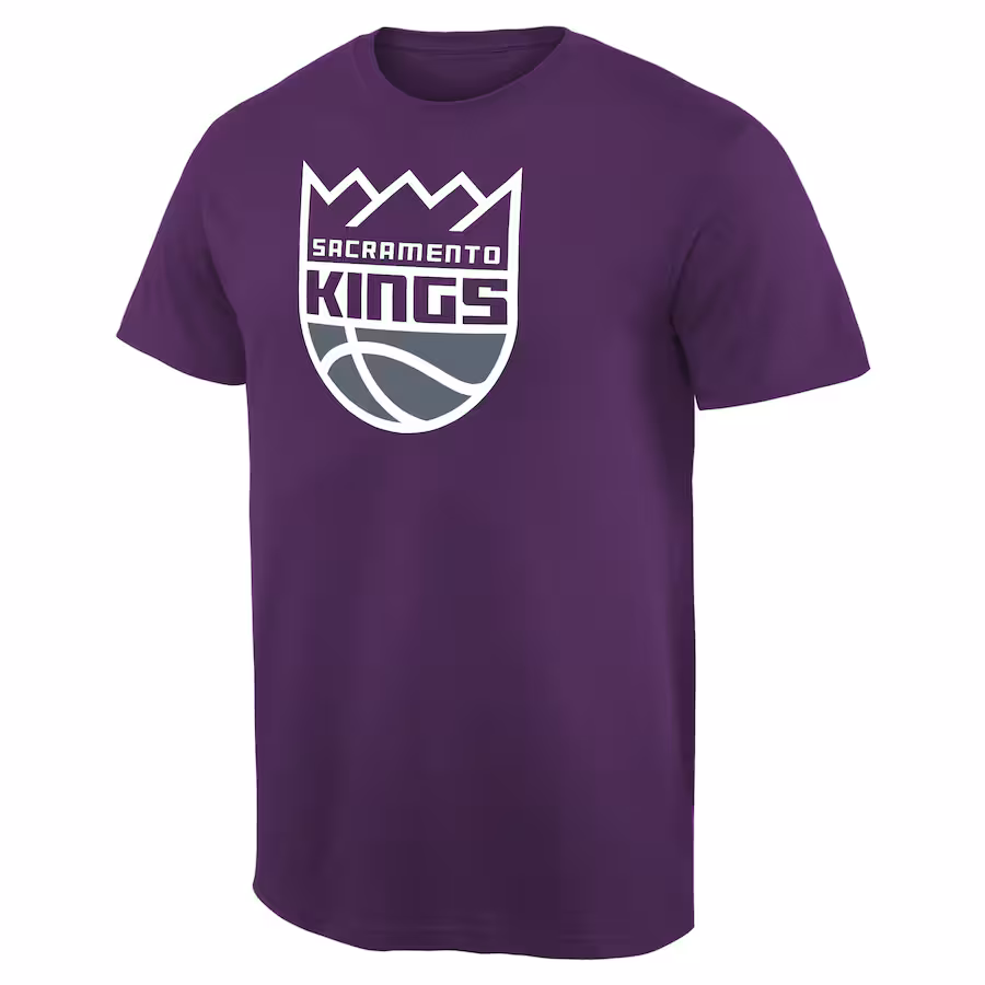 Men's Sacramento Kings Purple Primary Logo 2 T-Shirt - Puhuasuan