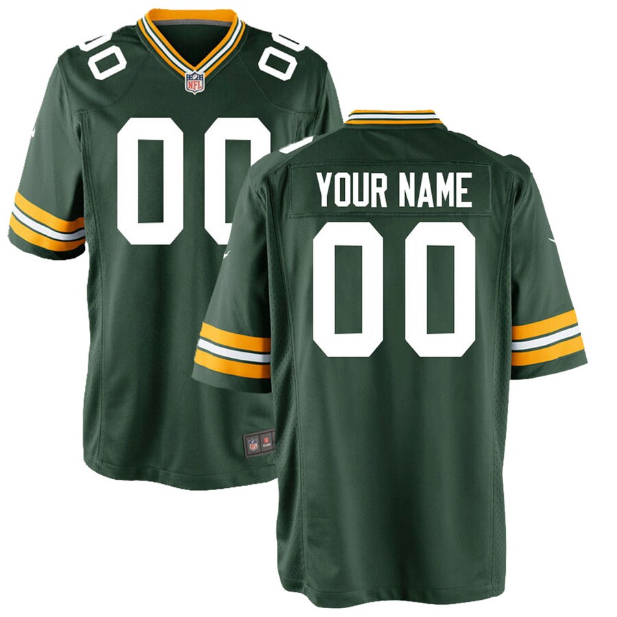 Youth Green Bay Packers Nike Green Custom Game Jersey - Puhuasuan