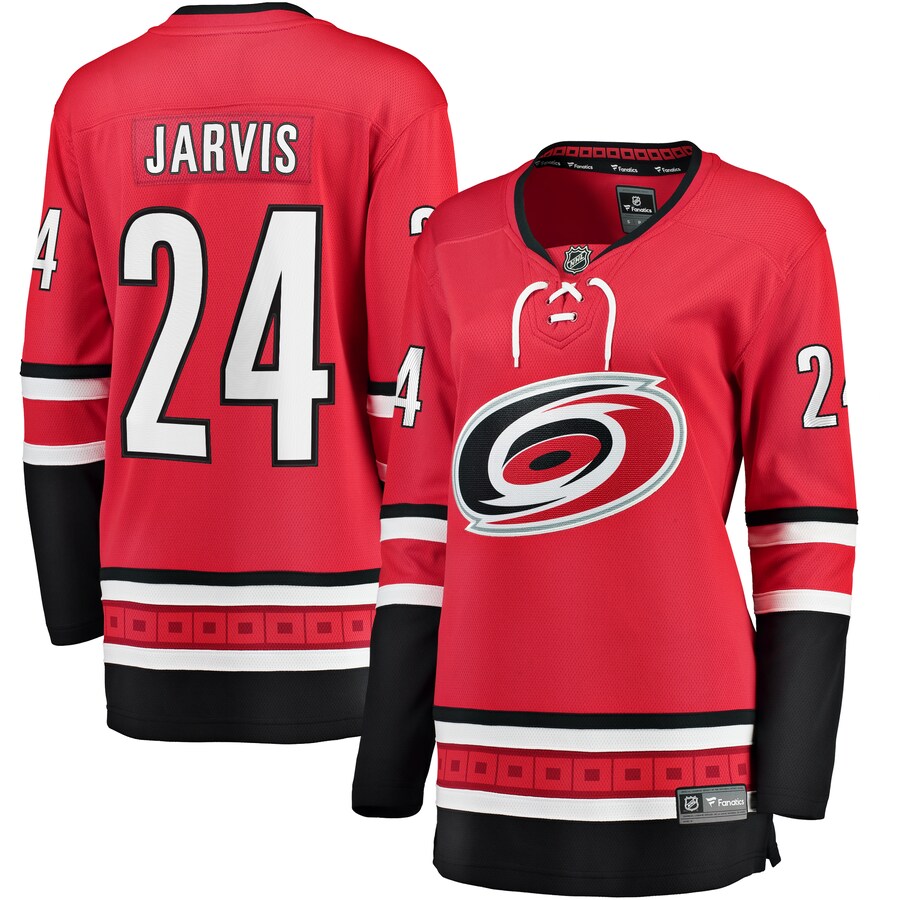 Women's Carolina Hurricanes Seth Jarvis Fanatics Branded Red Alternate Breakaway Player Jersey - Puhuasuan