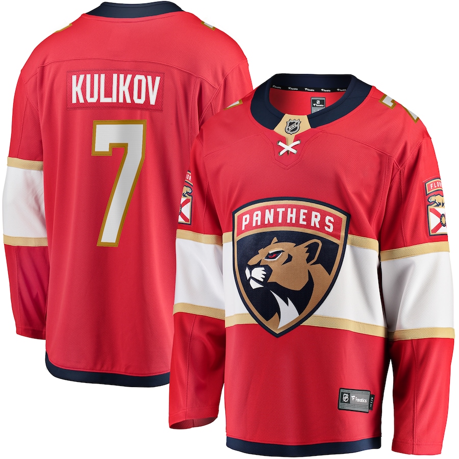 Men's Florida Panthers Dmitry Kulikov Fanatics Red Premier Breakaway Player Jersey - Puhuasuan