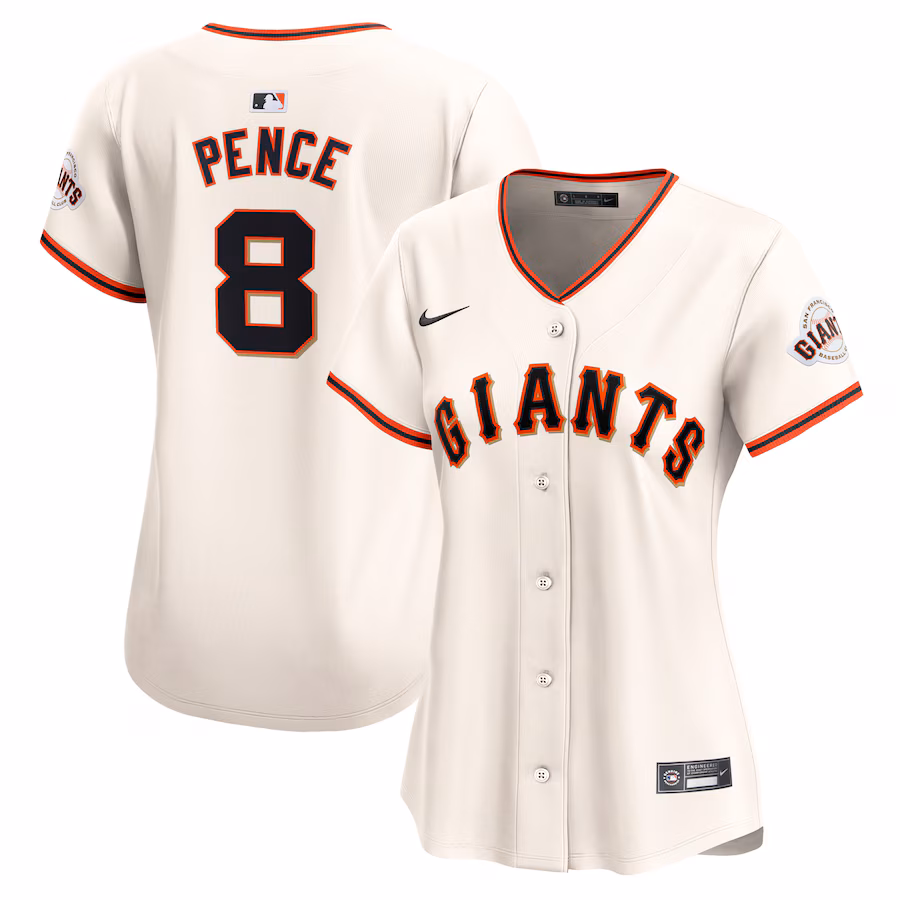 Women's San Francisco Giants Hunter Pence Nike Cream Home Limited Player Jersey - Puhuasuan