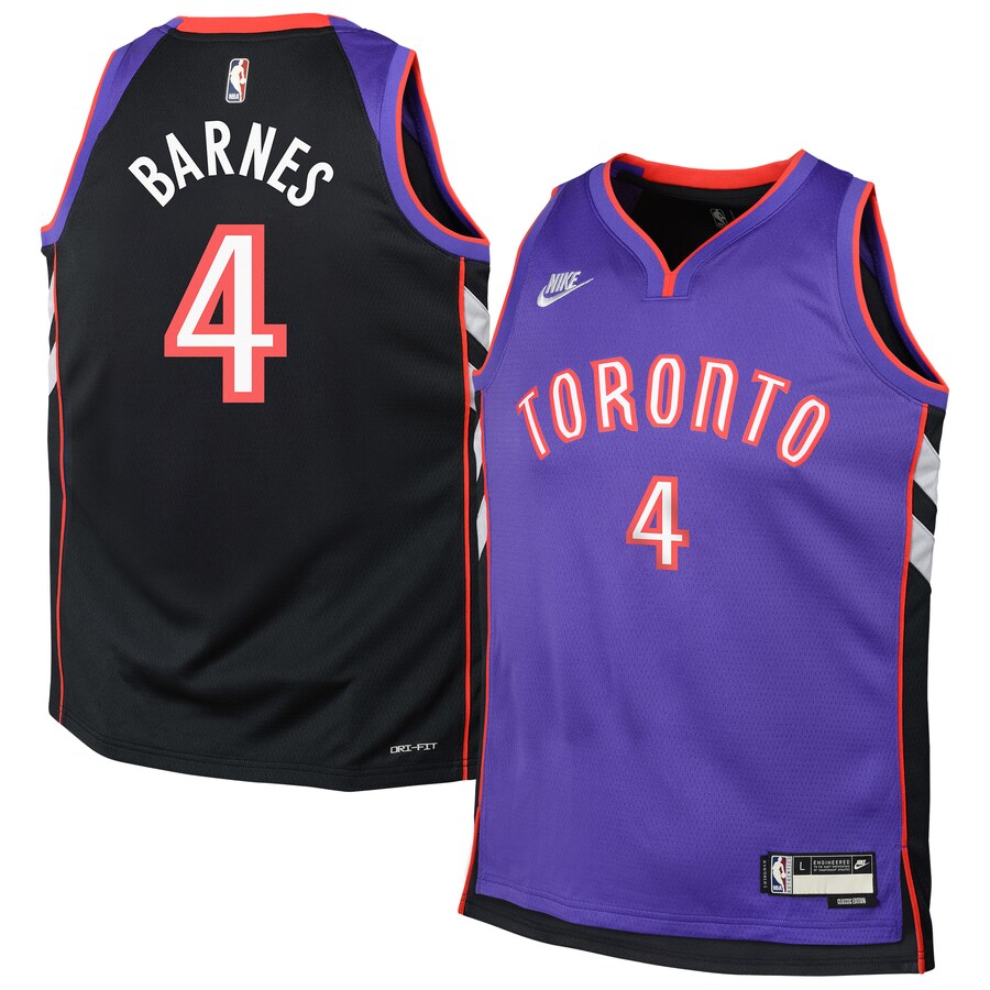Youth Toronto Raptors Scottie Barnes Nike Purple 2024/25 Swingman Jersey - Classic Edition - Puhuasuan