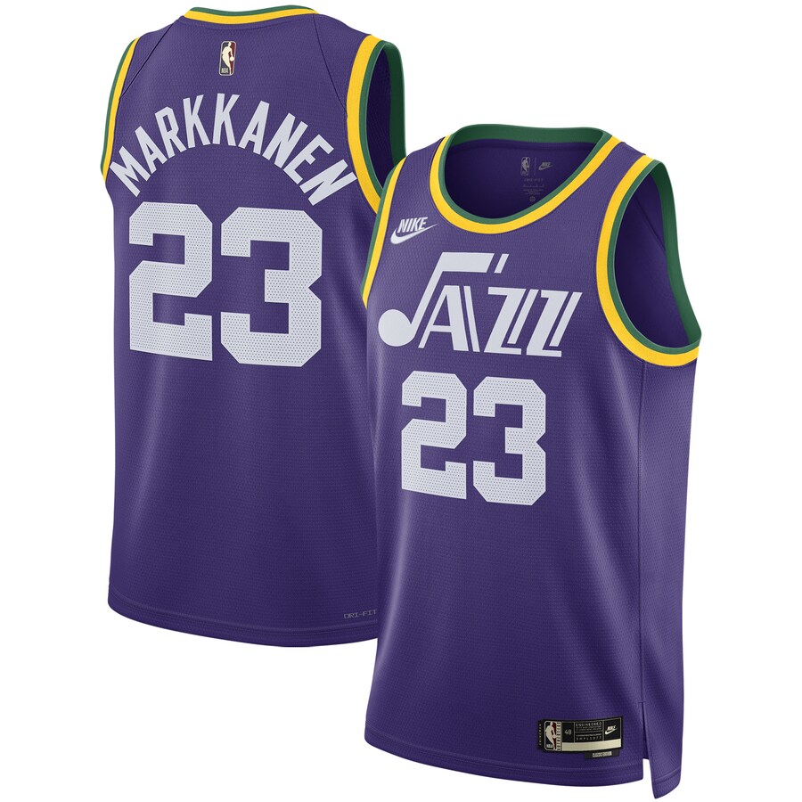 Unisex Utah Jazz Lauri Markkanen Nike Purple 2023/24 Swingman Replica Jersey - Classic Edition - Puhuasuan