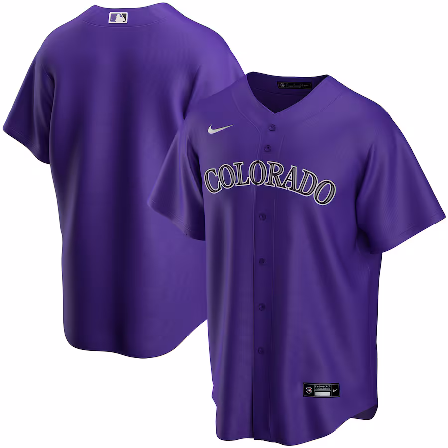 Youth Colorado Rockies Nike Purple Alternate Replica Team Jersey - Puhuasuan