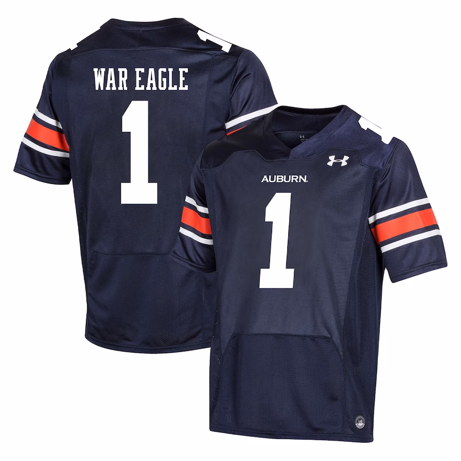 #1 Auburn Tigers Under Armour Youth Replica Football Jersey - Navy - Puhuasuan