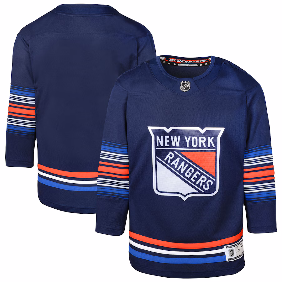 Youth New York Rangers Navy Alternate Premier Jersey - Puhuasuan