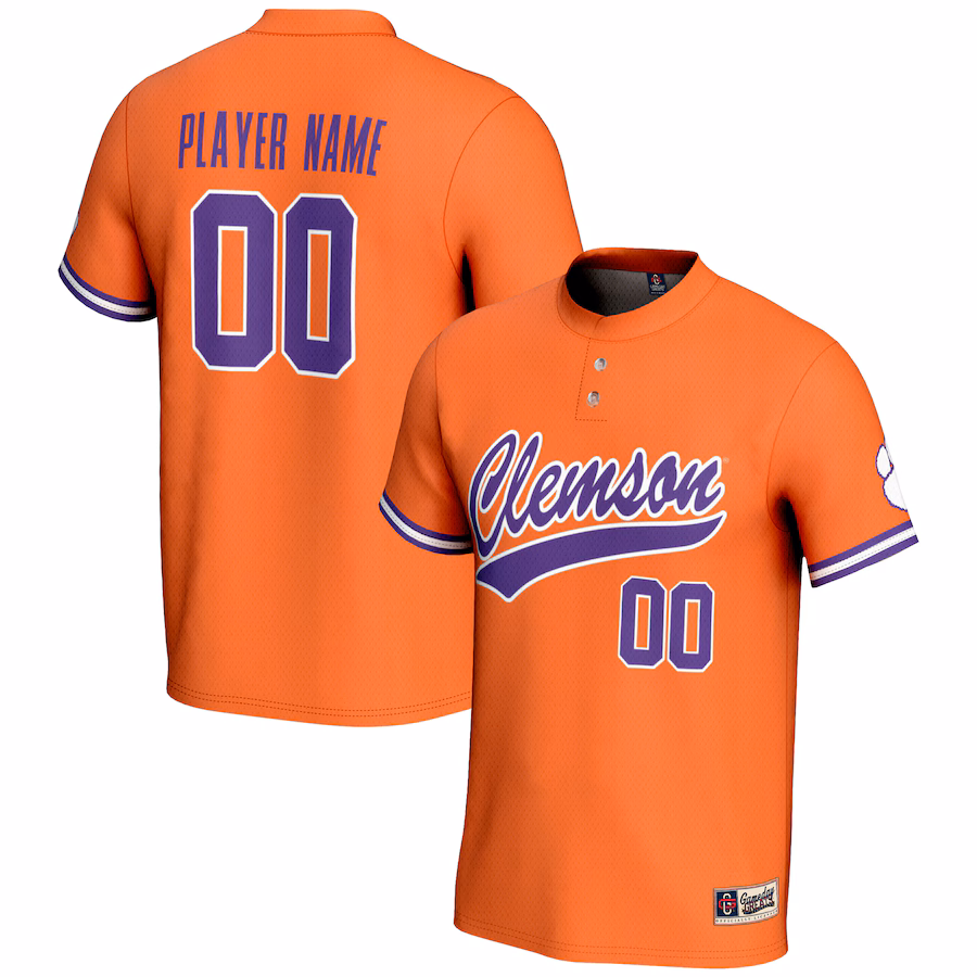 Clemson Tigers GameDay Greats Youth NIL Pick-A-Player Lightweight Softball Jersey - Orange - Puhuasuan