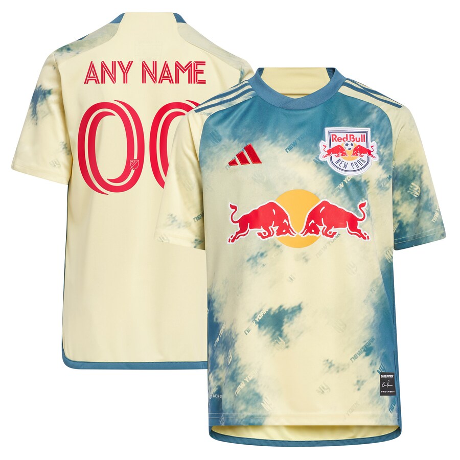 Youth New York Red Bulls adidas Yellow 2023 Daniel Patrick Kit Replica Custom Jersey - Puhuasuan