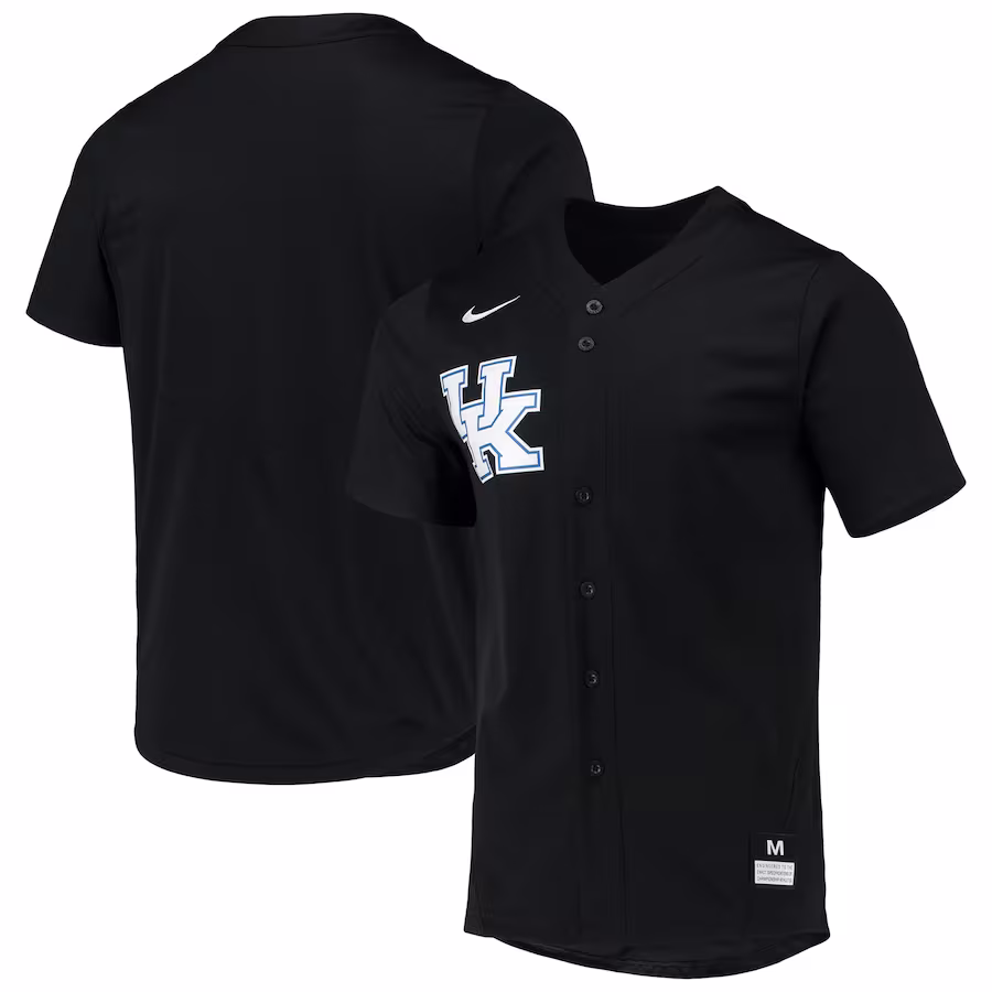 Kentucky Wildcats Nike Replica Baseball Jersey - Black - Puhuasuan