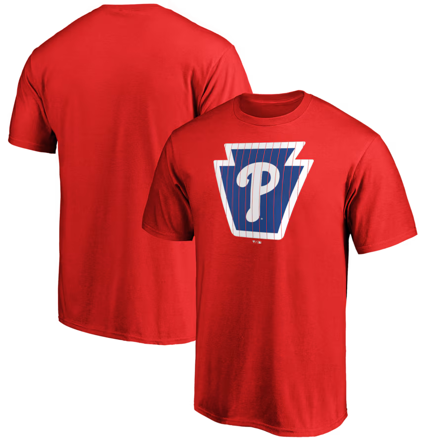 Men's Philadelphia Phillies Red Team Adrenaline T-Shirt - Puhuasuan