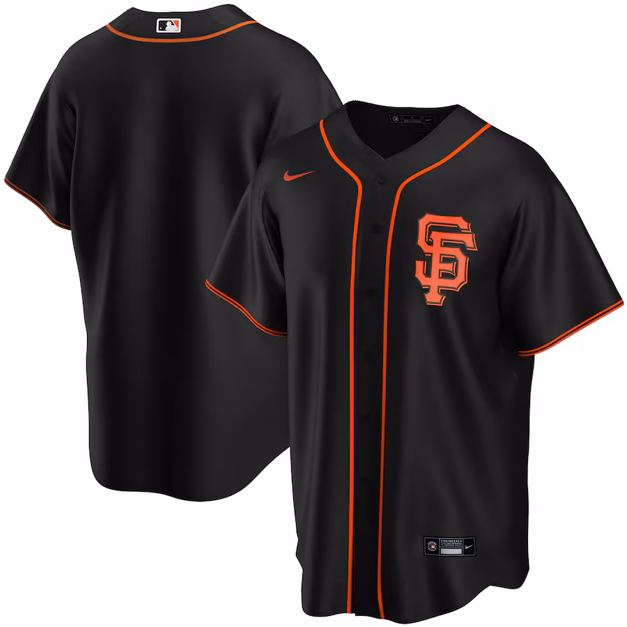 Youth San Francisco Giants Nike Black Alternate Replica Team Jersey - Puhuasuan