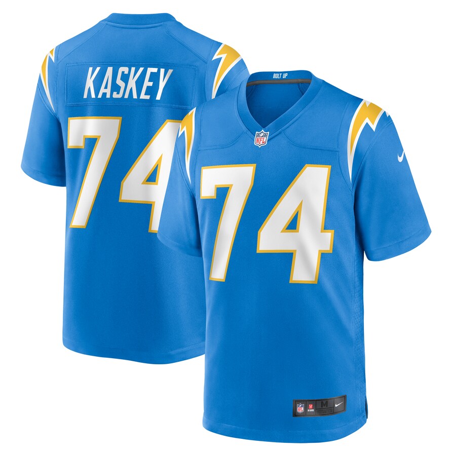 Men's Los Angeles Chargers Matt Kaskey Nike Powder Blue Team Game Jersey - Puhuasuan