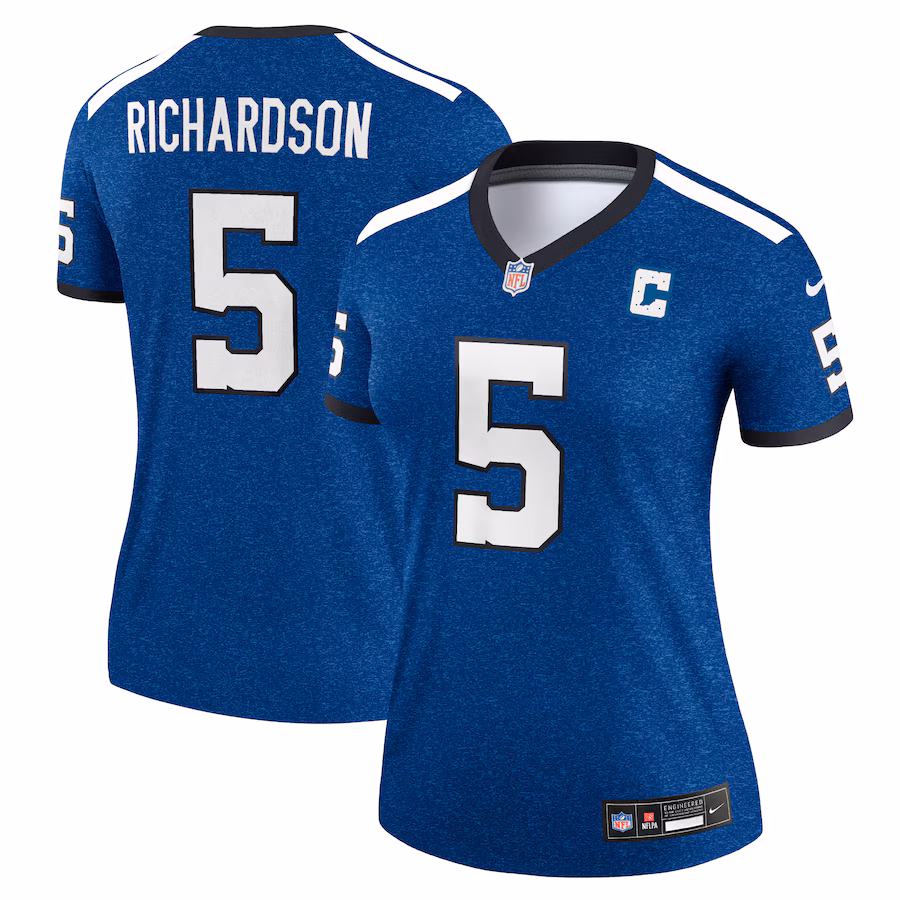 Women's Indianapolis Colts Anthony Richardson Nike Royal Alternate Legend Player Performance Top - Puhuasuan