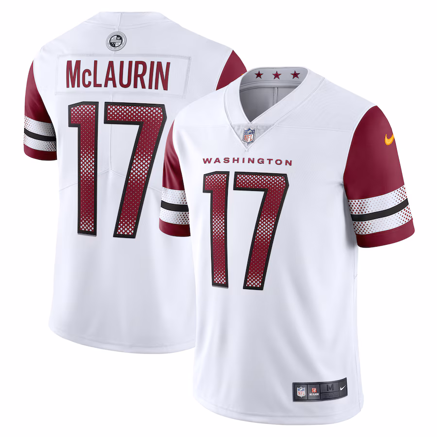 Men's Washington Commanders Terry McLaurin Nike White Vapor Limited Jersey - Puhuasuan