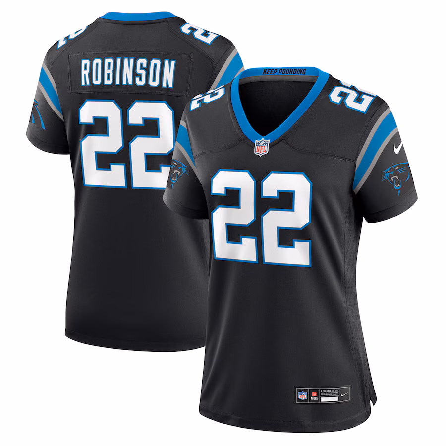 Women's Carolina Panthers Jammie Robinson Nike Black Game Jersey - Puhuasuan