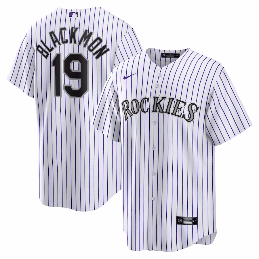 Men's Colorado Rockies Charlie Blackmon Nike White Home Replica Player Name Jersey - Puhuasuan
