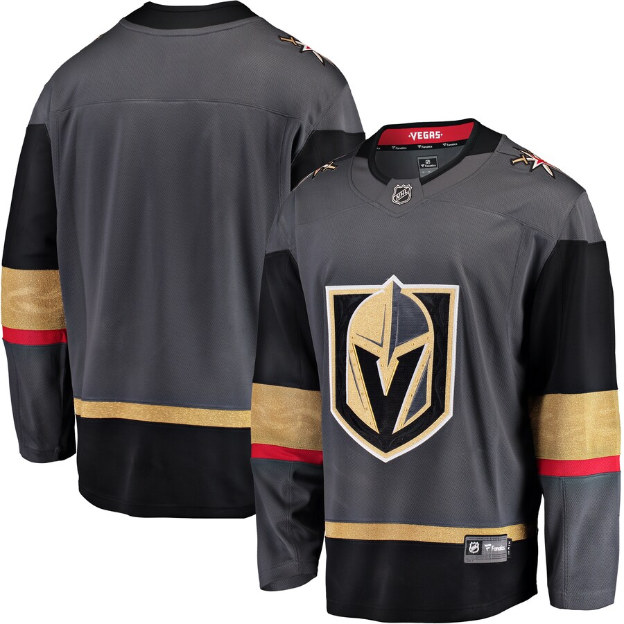 Men's Vegas Golden Knights Fanatics Branded Gray Breakaway Alternate Jersey - Puhuasuan