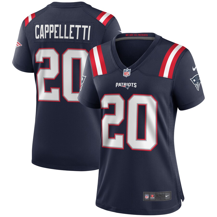 Women's New England Patriots Gino Cappelletti Nike Navy Game Retired Player Jersey - Puhuasuan