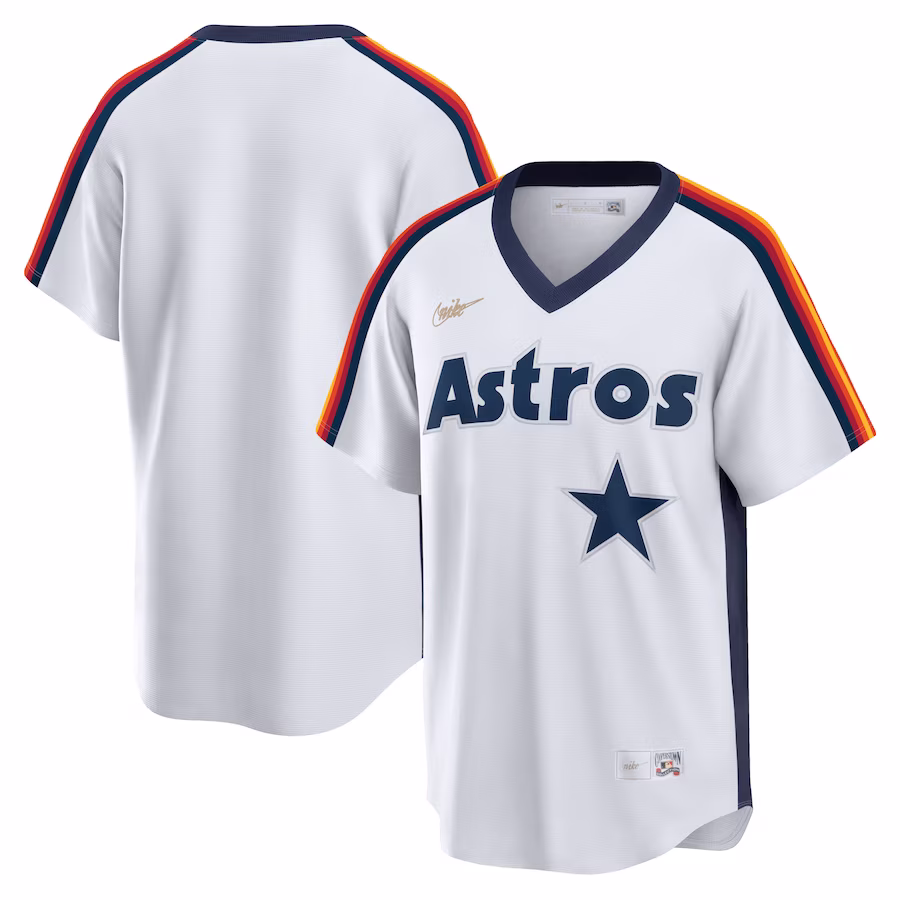 Men's Houston Astros Nike White Home Cooperstown Collection Player Jersey - Puhuasuan