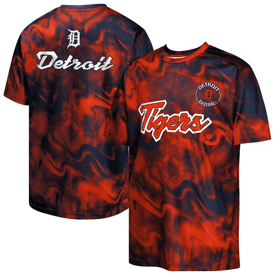Youth Detroit Tigers Navy/Orange Pinch Hitter T-Shirt - Puhuasuan