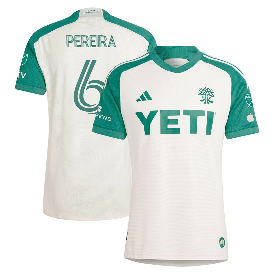Men's Austin FC Daniel Pereira adidas Tan 2024 The Armadillo Kit Authentic Player Jersey - Puhuasuan