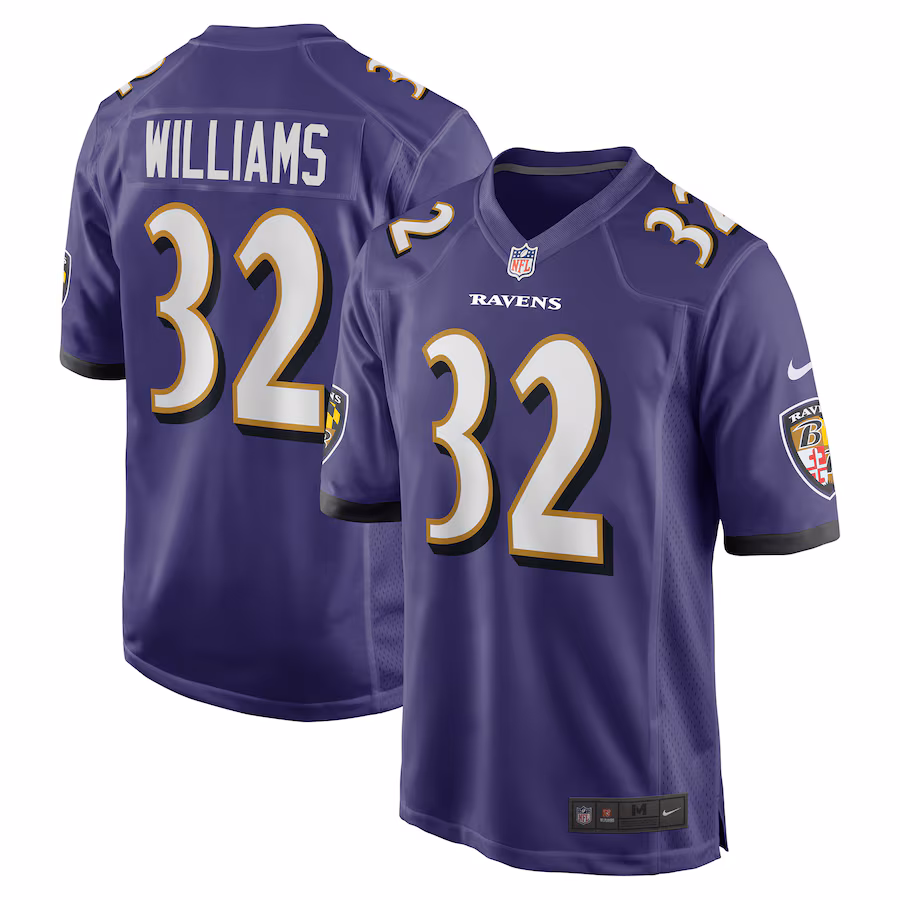 Men's Baltimore Ravens Marcus Williams Nike Purple Player Game Jersey - Puhuasuan