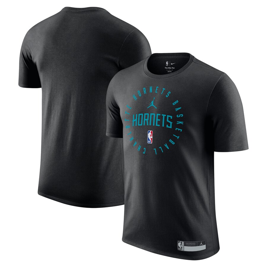 Men's Charlotte Hornets Jordan Brand Black 2024/25 Legend On-Court Practice Performance T-Shirt - Puhuasuan