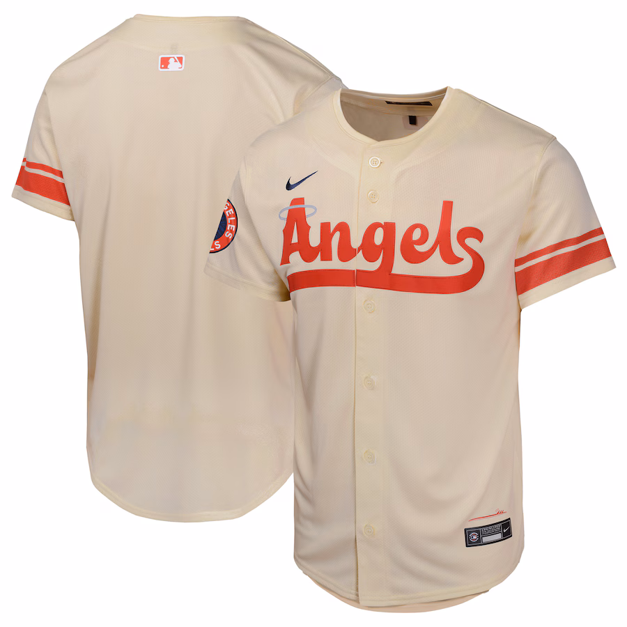Youth Los Angeles Angels  Nike Cream City Connect Limited Jersey - Puhuasuan