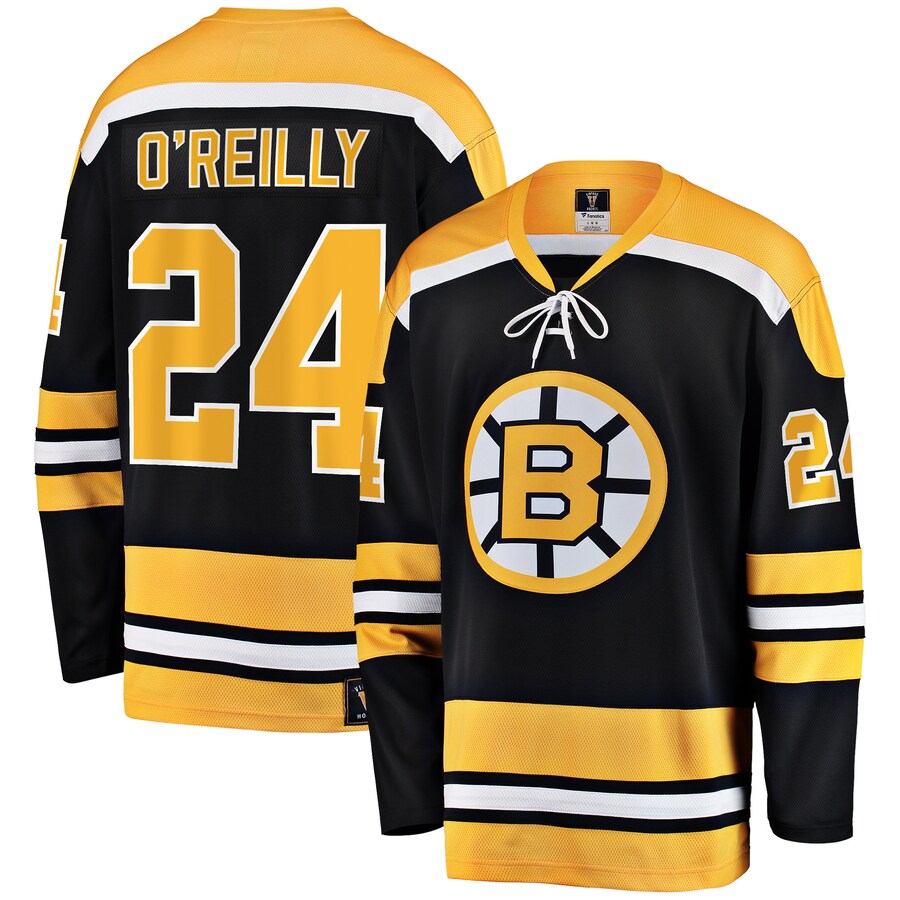 Men's Boston Bruins Terry O'Reilly Fanatics Branded Black Premier Breakaway Retired Player Jersey - Puhuasuan