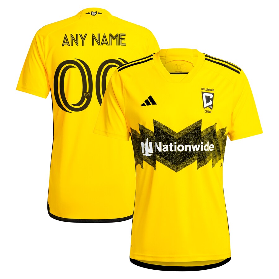 Men's Columbus Crew  adidas Yellow 2024 The Home Kit Replica Custom Jersey - Puhuasuan